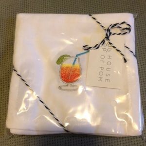NWT House of Pom Emoji Cocktail Napkins